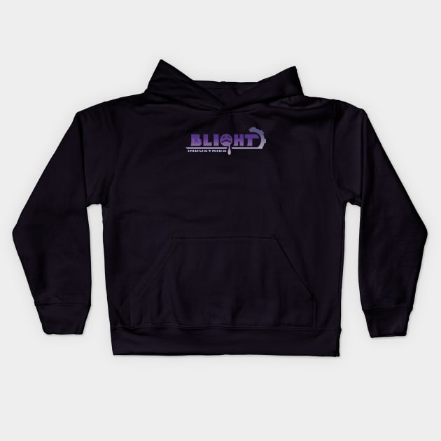 Blight Industries Text Logo Kids Hoodie by RobotGhost